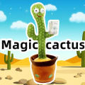 Dancing Cactus Toy with Recording - Rechargable /Cell Operated Plush Funny Electronic Shaking Cactus Singing Dancing Cactus by Bunyad Twisting Cactus Cute Plush Toy Education Toy Plush Toy with Songs for Children Playing Birthday Gift Kids Toys​. 