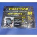 Sketch pad BLACK PAPER A4 size / 20 Black sheets. 