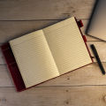 standard size Cute and Stylish Soft PU Leather Diary Notebook with pen. 