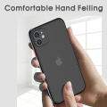 Hontinga for Realme 5 Pro Cover Simple Solid Color Case Edge Frosted Transparent Phone Cover. 