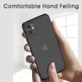 Hontinga for Realme 5 Pro Cover Simple Solid Color Case Edge Frosted Transparent Phone Cover. 