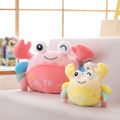 Cute crab doll creative doll rag doll with pincer hairy crab plush toy wholesale grab machine gift female. 