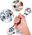 TD Universal Wrench 48 in 1 - Multifunction Socket Spanner Wrench Tool with 360 Degree Rotating Heads - Multipurpose Handy Adjustable Tools For Auto Home Outdoors Indoors Works More - Durable & No Slipping - Best Stainless Steel Wrenches. 