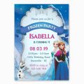 Pack of 5 Frozen Birthday Invitation, Editable Frozen Birthday Party Invitations, Girls Birthday, Elsa, Anna, Kids Invite Template. 