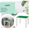 IKEA LACK Side Table- white Green 55x55 cm. 