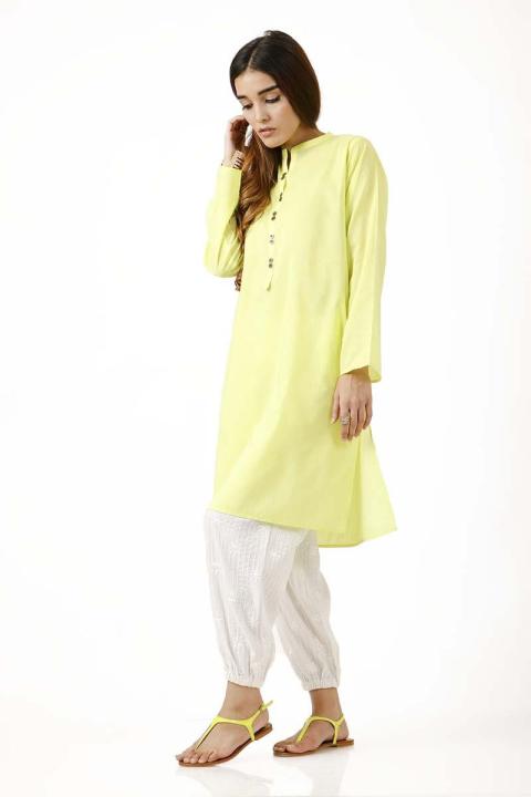 EGO%20Fall%20Collection%202019%20%20Simpleton%202.0%20%20Yellow%20Cotton%20Kurti%20For%20Women%20-%20Image%205