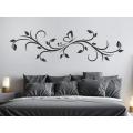 Leaf Ornament Wall Sticker 12" x 36". 