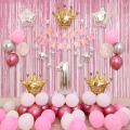 First Happy Birthday Pink Perfect Grand Theam Party Balloons For Girls B-Day Decorations-Pack Of 58. 