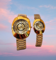 Golden Color Watches For Men & Women. 