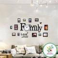 Photo Frames Wooden Family Wall Clock , Wall clock with frames stylish decoration To preserve Your Happy Memories (M-08) - Hajvery Décor. 
