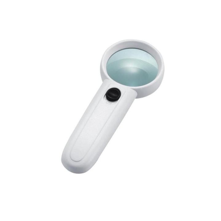 Hand Hold Magnifier 15X Zoom Glass with 2 LED Sharp Light