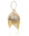 Circular Metal Cage Clutch Handbag Purse for Girls and Women Round Shape Metal Cage Bag. 