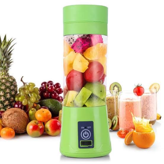 Electric Blender Juicer Rechargeable Portable Mini Wireless USB Charging Mixer 380ml Glass Chargeable