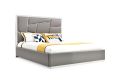 Modrest Chrysler Modern Grey Bed - Elevate Your Bedroom with Contemporary Style and Comfort in This Sleek and Luxurious Grey Bed Frame. 