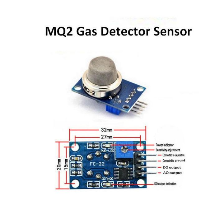 MQ2 Gas Sensor Module For Arduino NodeMCU ARM