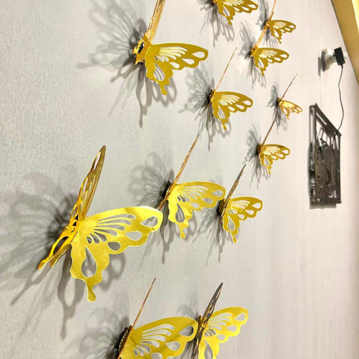 3D Acrylic butterflies  For Wall Decor, Butterflies Wall Enhancement , Butterflies for Living room , 3d Butterflies for kids room