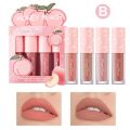 Pack of 4 Honey Peach Lipgloss Lip Stick Set (B) - Dragon Ranee. 