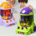 Claw Machine Table Game Mini Arcade Game Novelty Control The Levers with 6 Mini Balls Hand Crank Grab Doll Toy Holiday Gift Party Favors. 