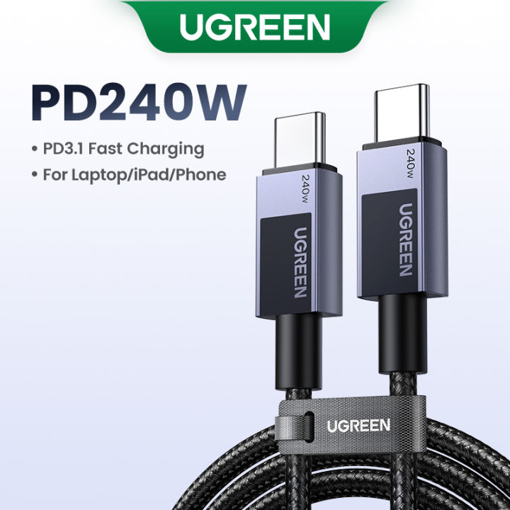 【240W】UGREEN 240W Type C Fast Charging Cable E-Marker for iPhone 16 15 Series Samsung S24 S23 Ultra iPad Pro Macbook Switch