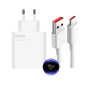 [Original] 120W USB Turbo Charger For Xiaomi 13 12T Pro Redmi Note 12 - Supervooc And *Points Showing* Adapter With Fast Charging Cable. 