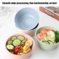 Wheat Straw Fiber Bowls Unbreakable Large Cereal Bowls Degradable kitchen Sets Eco-Friendly Salad Food Bowls. 