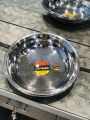 Paarat / Steel Plate / Steel Parat Tray Large Plate Paraat Thaal High Quality (14 inch Size). 