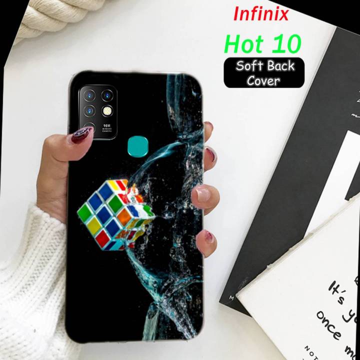 Infinix Hot 10 Back Cover - Art Soft Case Cover