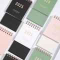 Handmade Desk Calendar Stylish Mini Size Desktop Mini Calendar Style Portable English Calendar for New Desktop Decoration. 