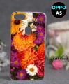 Oppo A5 Bcak Cover - Floral Cover. 