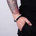 2Pcs Natural Stone Beads Distance Couple Bracelet Men Women Jewelry Gift. 