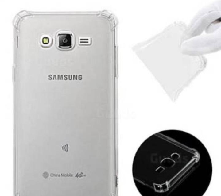 Samsung J7 Back Cover Transparent Soft Bumper Clear 6D Silicon Jelly Back Case Imported