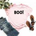 Boo cool printed statement  t shirt for women. 