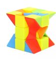Rubik's Cube Twisty 3x3 Sticker less Speedy Puzzle cube fast speed magic cube  - Classic Brain Teaser Toy. 