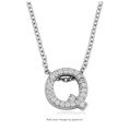 Silver Stainless Steel Alphabet Necklace/Locket/Pendants for Girls/Women with Chain - A to Z Your Customized/personalized Name Alphabets. 