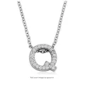 Silver Stainless Steel Alphabet Necklace/Locket/Pendants for Girls/Women with Chain - A to Z Your Customized/personalized Name Alphabets. 