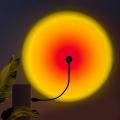 1X USB Sunset Lamp LED Rainbow Neon Night Light Projector Photography Wall Atmosphere Lighting For Bedroom Home Room Decor Gift. 