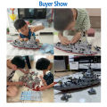 Building Blocks Aircraft Carrier Battleship Navy Robot Tank Aircraft Carrier Educational Toys for Kids. 