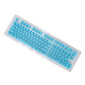 Keyboard Keycaps 114 Key PBT OEM Height Two Color Injection Light Transmitting Mechanical Keyboard KeycapMini Sky Blue. 