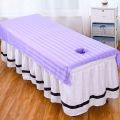 Beauty Sheets Beauty Salon Special Single Piece with Hole Mercerized Cotton Washable Anti-Wrinkle White Massage Massage Bed Sheet Dry. 