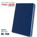Executive Medium Diary for year 2025 with double date per page. 