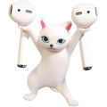 Dance Cat Wireless Headphone Stand Pen Holder Headset Holder for AirPods 1&2 and Pro Desktop Display. 