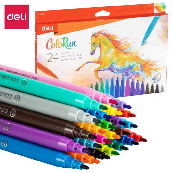 Artisan Color Makers 24 Washable Markers Felt Pen Water Color Markers