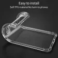 Xiaomi Redmi Note 10 Transparent Four Corner silicone Transparent Soft Silicone Crystal Clear Case Back cover For Xiaomi Redmi Note 10. 