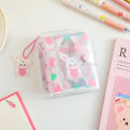 Panda Online Pvc Lovely Loose-leaf Album, Three-hole Photo Album, Girl Sticker Collection Book, Diy Hand Account Book, Small Card Collection Book. 
