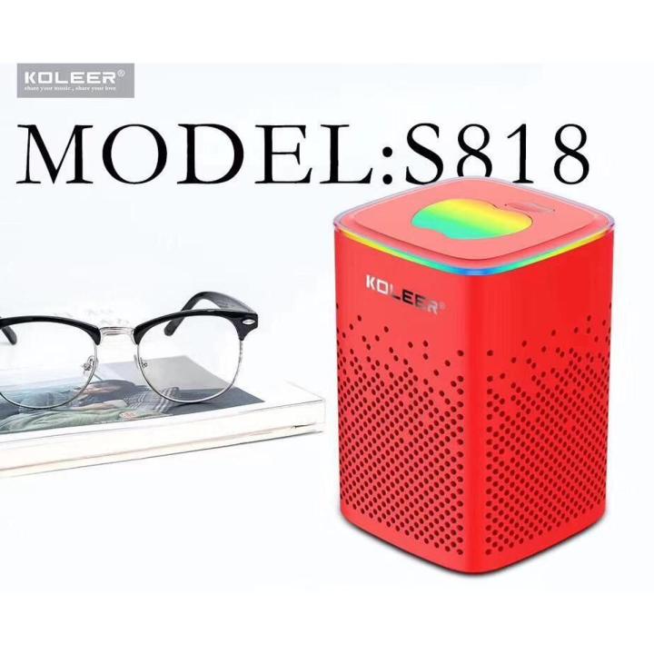 KOLEER S-818 LED BLUETOOTH HEAVY BASE SPEAKER | Daraz.pk