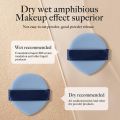FANTZEI 6 Pieces Mini Powder Puff Face Soft Makeup Puff Velour Cosmetic Foundation Blender Sponge In Different 6 Colors Beauty Makeup Tools. 