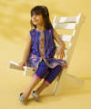 Sapphire Kids - Girls 2 Piece - Printed Dobby Suit - Dress for Girls. 