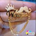 Custom Name Brooch, Name Coat Pin For Men, Name Brooch, Name Lapel Pin With Latest Design Fully Customized. 