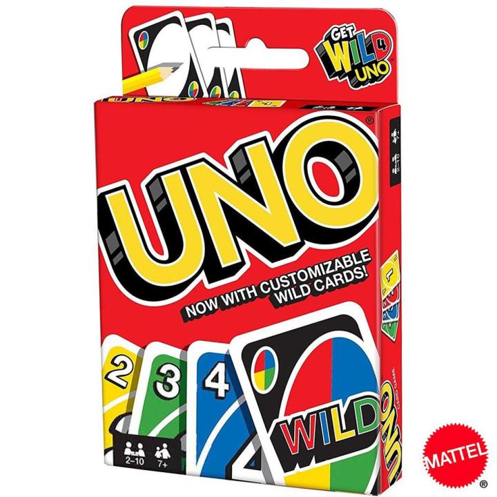 【HOT】 Mattel UNO Games Family Funny Entertainment Board Game Fun Playing Cards Kids Toys Gift Box Uno Card Game