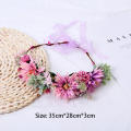 Floral Hairbands Beach Headband Party Boho Headbands Bridal Bridesmaid Headdress New Sweet Princess Flower Hair Wreath. 